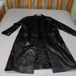 GENUINE LEATHER Full length Coat